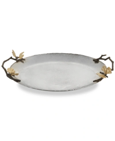 Shop Michael Aram Butterfly Ginkgo Medium Tray In Silver