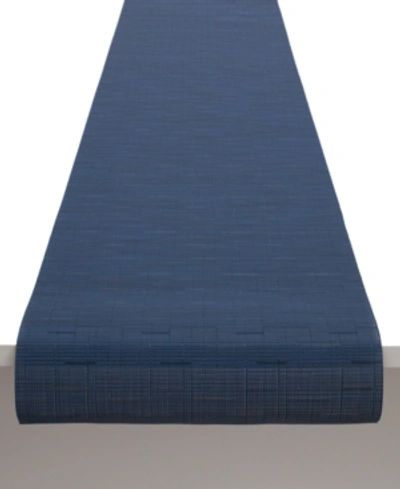 Shop Chilewich Bamboo Woven Table Runner In Lapis
