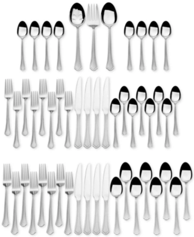 International Silver , Stainless Steel 51-pc. Capri Frost Finish, Created For Macy's In Grey