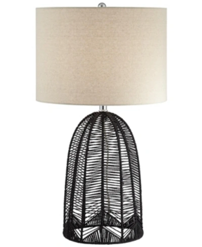 Shop Pacific Coast Black Rope Cage Table Lamp