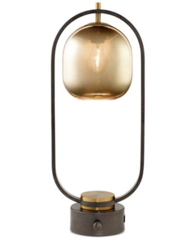 Shop Pacific Coast Glass Dome Table Lamp In Black