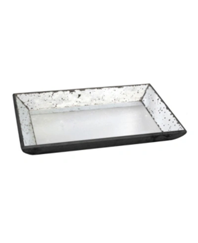 Shop Ab Home Antique Mirror Glass Tray In Gray