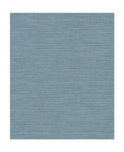 Shop Advantage 21" X 396" Colicchio Linen Texture Wallpaper In Blue