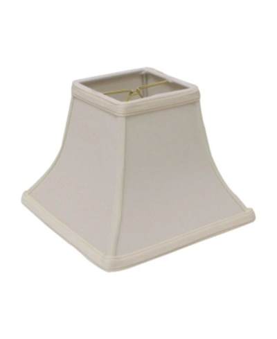 Shop Cloth & Wire Cloth&wire Slant Empire Hardback Lampshade With Bulb Clip In Off-white