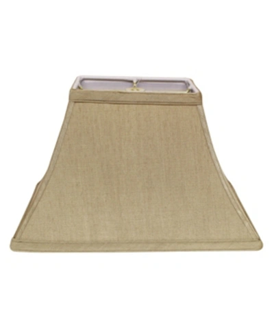 Shop Cloth & Wire Cloth&wire Slant Rectangle Bell Hardback Lampshade With Washer Fitter In Tan