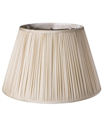 Shop Cloth & Wire Cloth&wire Slant Pencil Pleat Softback Lampshade With Washer Fitter In Cream
