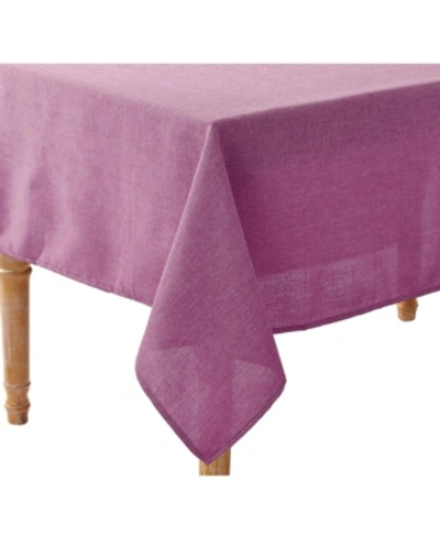 Shop Violet Table Linens European Solid Pattern Tablecloth In Lilac