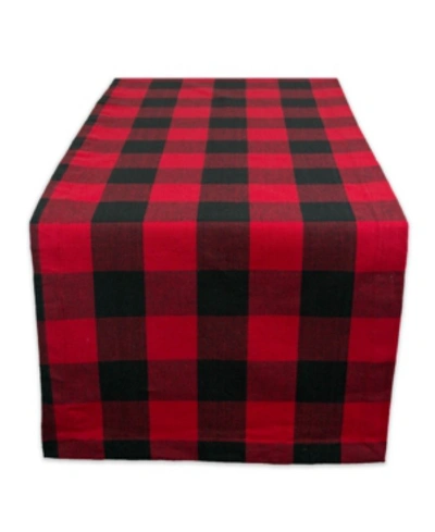 Shop Design Imports Buffalo Check Table Runner In Red