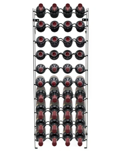 Shop Sorbus Freestanding Wine Rack In Black