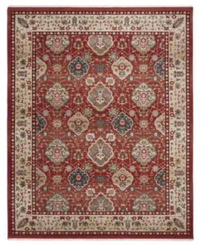 Ralph Lauren Ariel Lrl1255c Red And Beige 3'3" X 4'10" Area Rug In Red