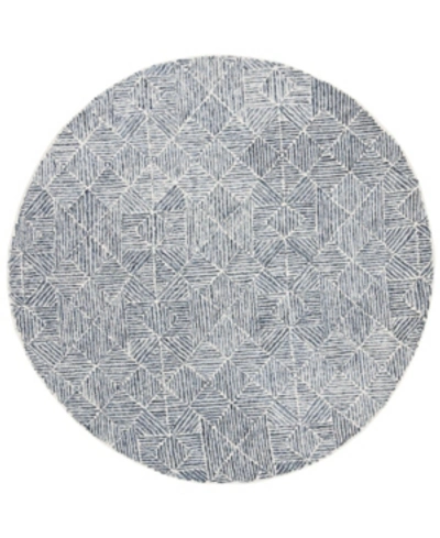 Shop Safavieh Abstract 763 Blue 6' X 6' Round Area Rug
