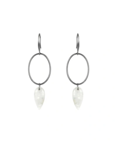 Shop Adornia Two Tier Drop Earrings In Silver - Tone