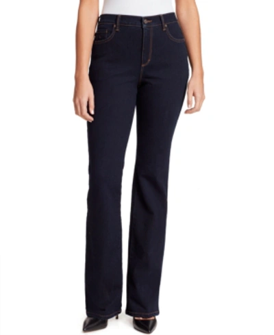 Shop Gloria Vanderbilt Women's Amanda Flare Jeans In Rinse Noir