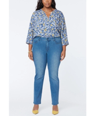 Shop Nydj Plus Size Marilyn Straight Leg Jeans In Admiration