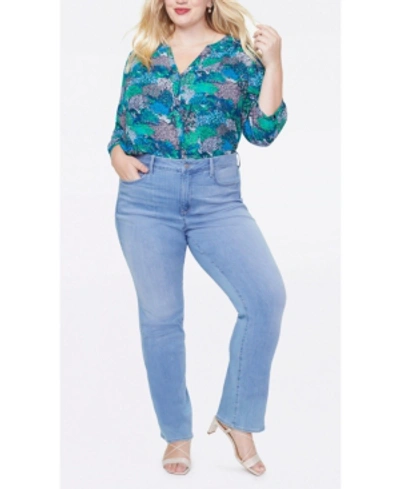 Shop Nydj Plus Size Marilyn Straight Leg Sure Stretch Jeans In Tropicale
