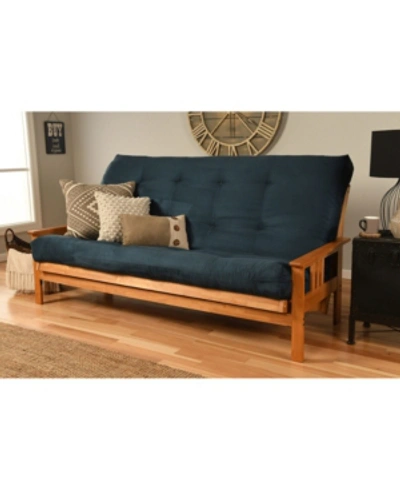 Shop Kodiak Monterey Futon In Butternut Finish In Blue