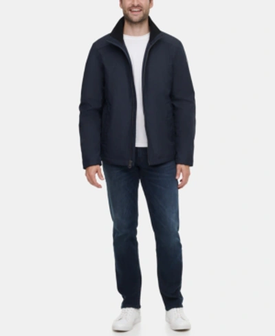 Shop Calvin Klein Men's Classic Midweight Stand Collar Jacket In True Navy