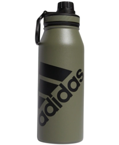 Shop Adidas Originals Adidas Stainless Steel 1l Water Bottle In Legacy Green