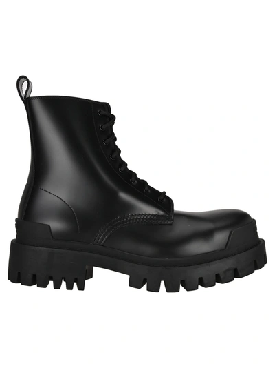 Shop Balenciaga Strike Boots In Black