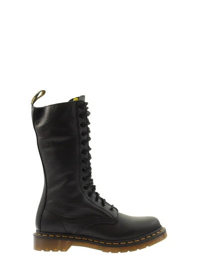 Shop Dr. Martens' Virginia Black Laced Boot