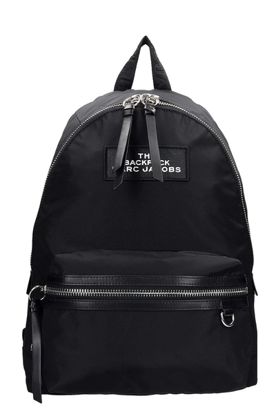 Shop Marc Jacobs Backpack In Black Polyester