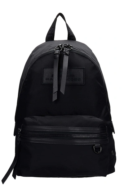 Shop Marc Jacobs Backpack In Black Polyester