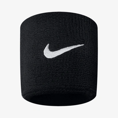 Shop Nike Unisex Swoosh Wristbands In Black