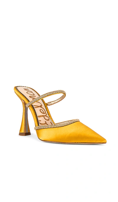 Shop Sam Edelman Aspen Heel In Golden Yellow