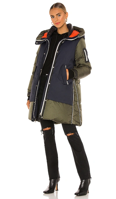 Mackage Inari Puffer Jacket In Navy & Army | ModeSens