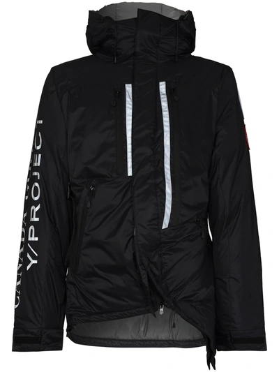 Shop Y/project X Craig Green Down Parka Coat In Black
