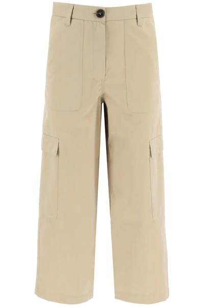 Shop 's Max Mara Cargo Trousers In Beige,brown