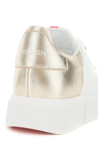 Shop V Design Active Woman Wact02 Sneakers In White,gold