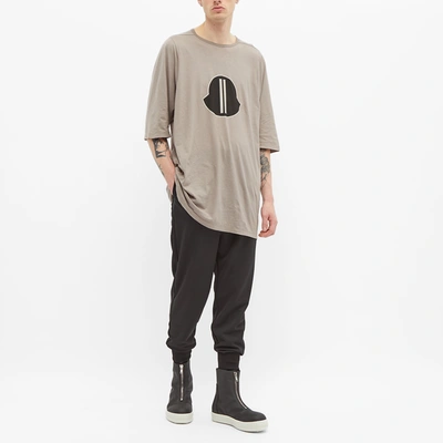 Shop Moncler Rick Owens +  Slim Logo Tee In Neutrals