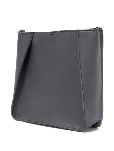 Stella Mccartney Mini Stella Logo Crossbody Bag In Grey
