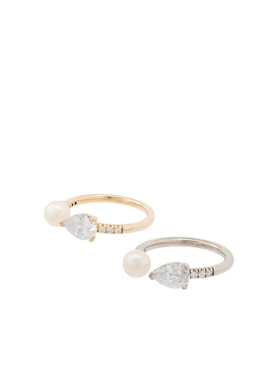 Shop Apples & Figs Twins Two-set Rings In Gold
