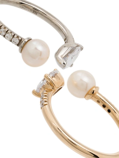 Shop Apples & Figs Twins Two-set Rings In Gold