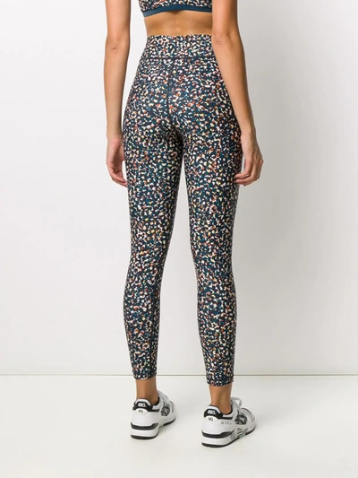 Shop The Upside Camouflage Midi Leggings In Blue