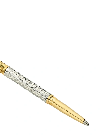 Shop Fendi Two-toned Touchscreen Pen In Gold