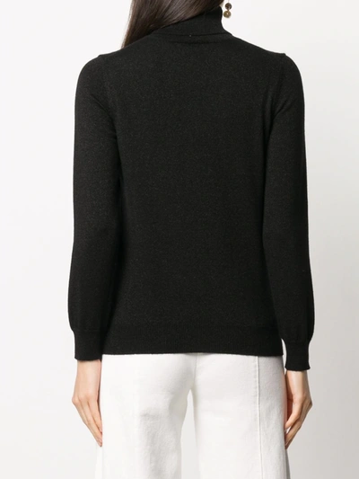 N•PEAL CASHMERE FINE KNIT JUMPER WITH ROLL NECK 