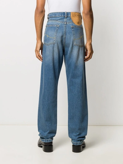 Shop Lanvin Wide-leg Jeans In Blue