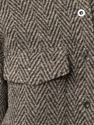Shop Tela Long-sleeve Knit Shirt In Brown