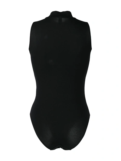Shop Moschino Underbear Bodysuit In Black