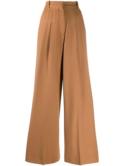 Shop Joseph Tima Wide-leg Trousers In Brown