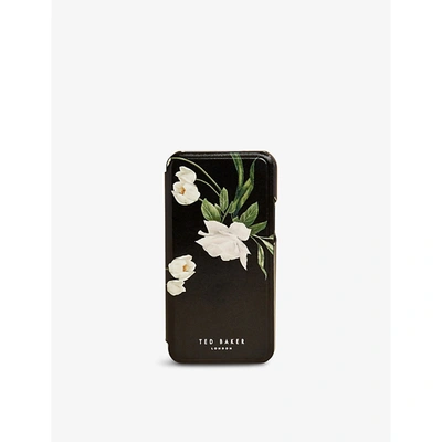 Shop Ted Baker Elderflower Floral-print Iphone 11 Case In Black