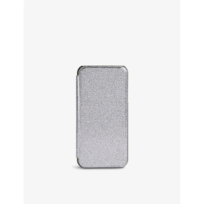 Shop Ted Baker Rico Glitter-embossed Iphone X/xs Case In Gunmetal