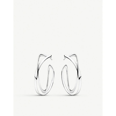 Shop Georg Jensen Infinity Sterling Silver Hoop Earrings