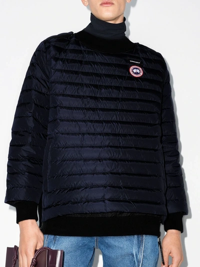 Shop Y/project X Canada Goose Hybridge Padded Jacket In Blue