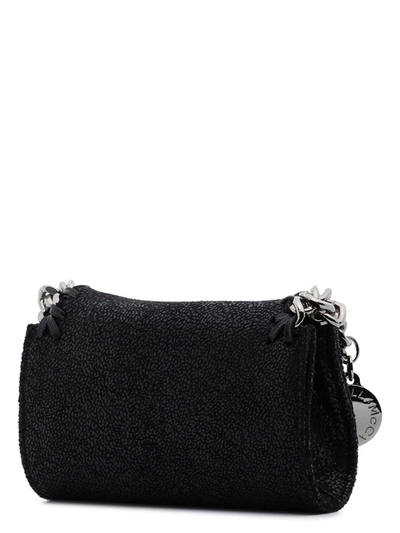 Shop Stella Mccartney Black Falabella Micro Cross Body Bag