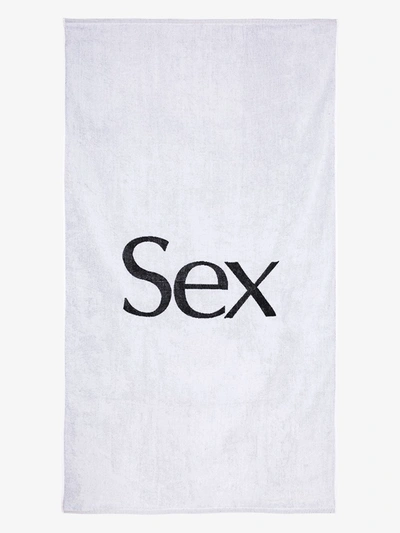 Shop More Joy White Sex Cotton Towel