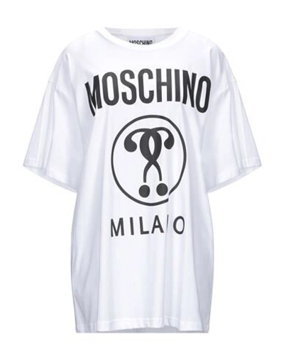 Shop Moschino Woman T-shirt White Size S Cotton